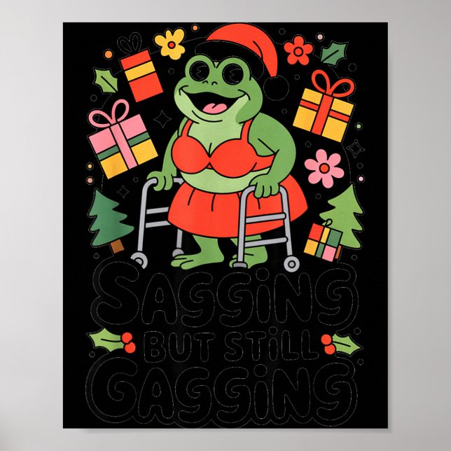 Poster Caindo, Mas Ainda Engraçado Sapo de Natal Hol (Frente)