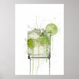 Poster Caipirinha Cocktail