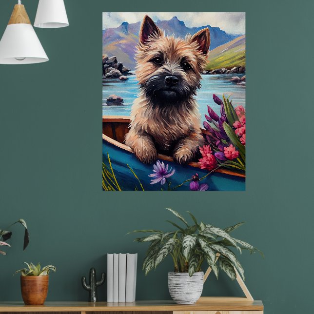 Poster Cairn Terrier em um remo: Uma aventura cênica (Sala de Estar 1)