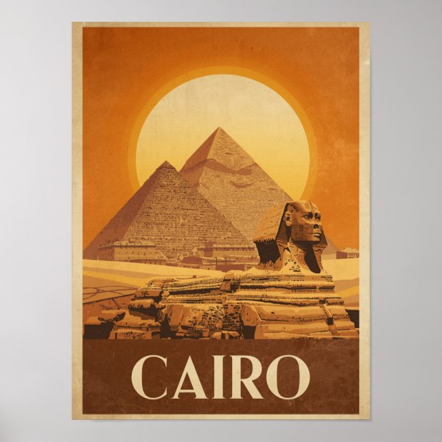 Poster Cairo Antiga Viagens (Frente)