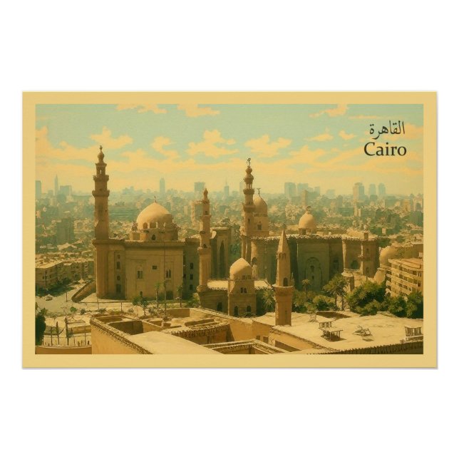 Pôster Cairo - Egito (Frente)