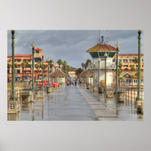 Pôster Cais Califórnia de Huntington Beach