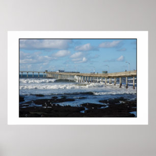 Poster Cais da praia do oceano