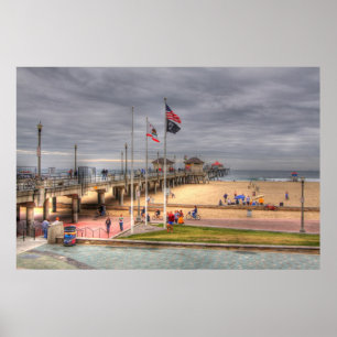 Poster Cais de Huntington Beach