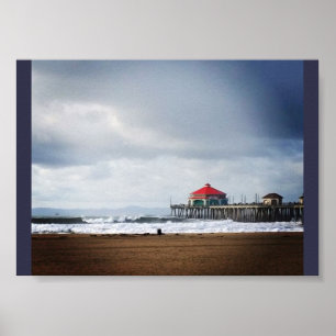 Poster Cais de Huntington Beach, CA