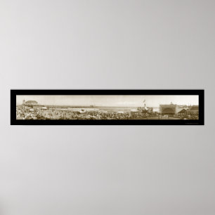 Poster Cais de Long Beach, foto 1911 de CA