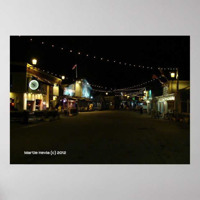 Pôster Cais do Pescador de Monterey (Frente)