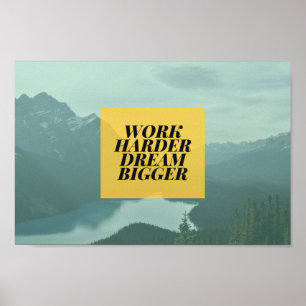 Poster Caixa Amarela Motivacional