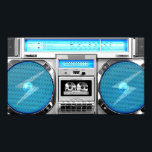 Pôster Caixa azul<br><div class="desc">Olá,  esta design representa uma caixa azul e silenciada,  muito velha escola e swagg,  esta engraçada e legal design é feita para você!</div>
