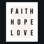 Poster Caixa de Amor Faith Hope<br><div class="desc">Caixa de Amor Faith Hope</div>