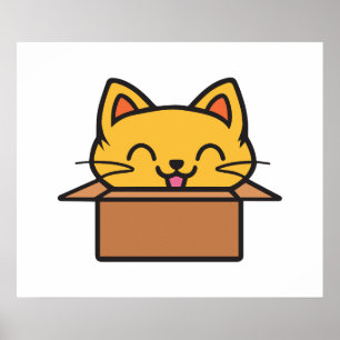 Poster Caixa de cartão dentro