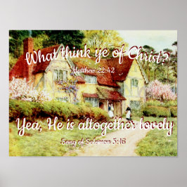 Poster Caixa de entrada com mensagem de Bíblia personaliz