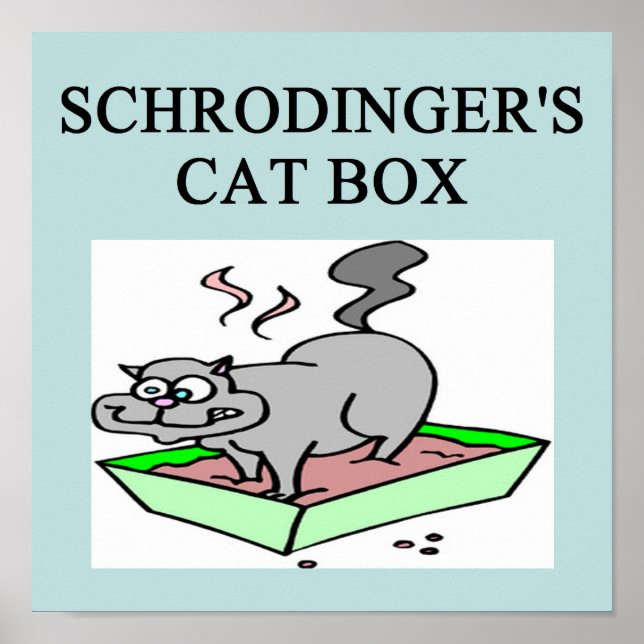 Poster caixa de gatos de schrodinger (Frente)
