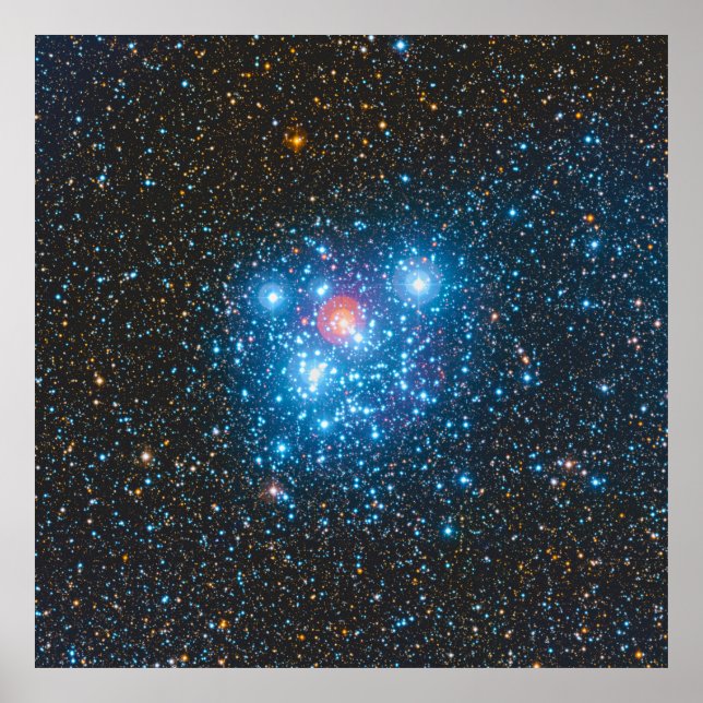 Pôster Caixa de Joias Kappa Crucis Star Cluster NGC 4755 (Frente)