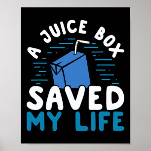 Poster Caixa de Juice de Sensibilização para Diabetes Tip