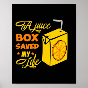 Poster Caixa de Juice Presente para Sensibilização Diabet