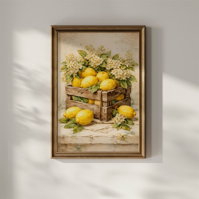 Poster Caixa de Limão Vintage (Criador carregado)