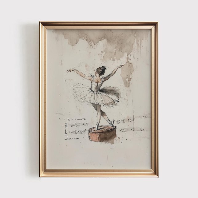 Poster Caixa de Música Bailarina Impressa, Quarto de Meni (Criador carregado)