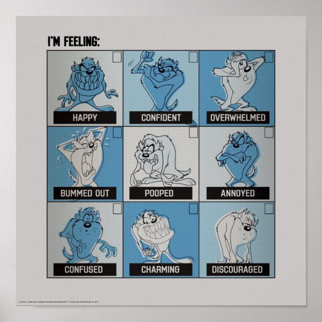 Pôster Caixa de verificação TAZ™ Emotion (Frente)