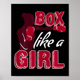 Poster Caixa Feminina Como Uma Garota Presente Engraçado