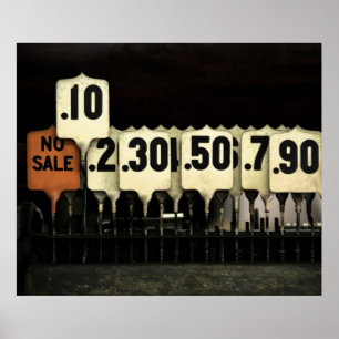 Poster Caixa registadora antiga