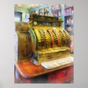 Pôster Caixa registadora na farmácia