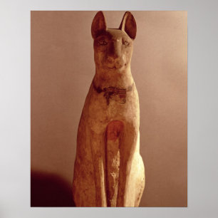 Pôster Caixão de um gato protegido pela deusa Bastet (p