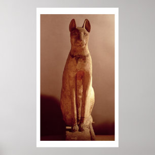 Pôster Caixão de um gato protegido pela deusa Bastet (p