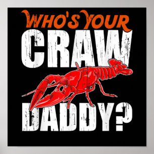 Poster Cajun Crawfish Crawaddy Grayfish Gift Lover