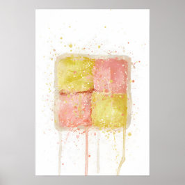 Poster Cake Wall Art Print 'Battenberg'