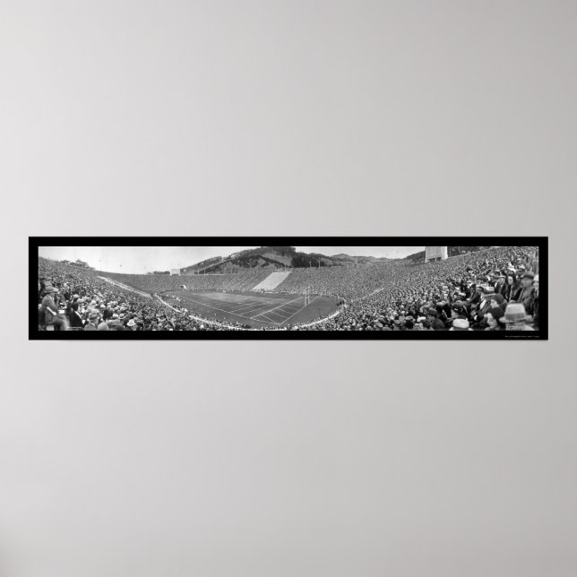 Pôster Cal Stanford Big Game Foto de Futebol 1930 (Frente)