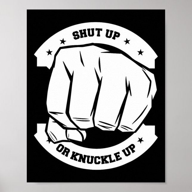 Poster Cala-Te Ou Arranca-Te - Bare Knuckle Boxing (Frente)