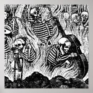 Poster Calavera de 1900s México dos artistas e dos