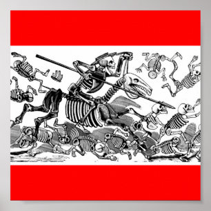 Pôster "Calavera de Don Quixote" por volta do início dos