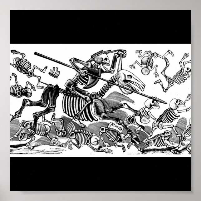 Poster "Calavera de Don Quixote" por volta do início dos  (Frente)