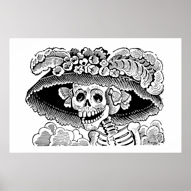 Pôster Calavera Garbancera by José Guadalupe Posada (Frente)