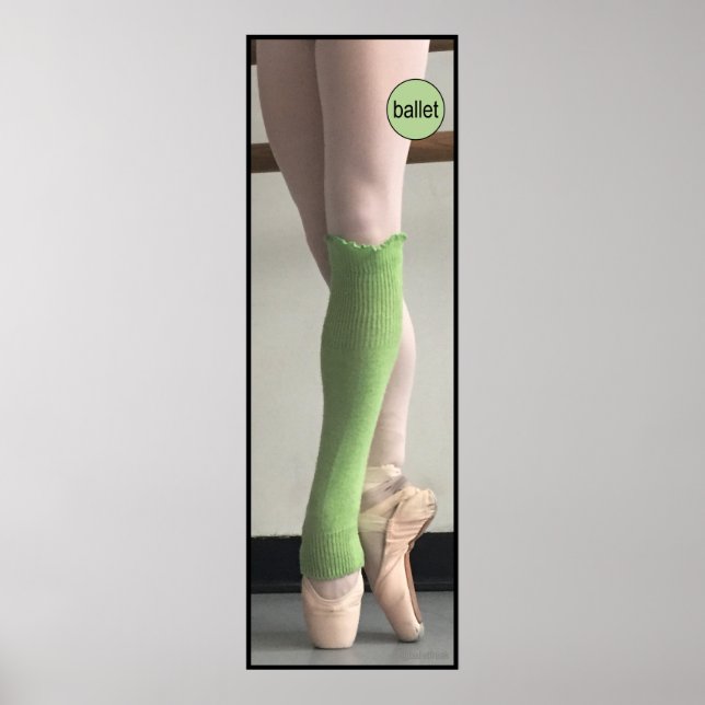 Poster Calçado de Balés ponteiro (Frente)