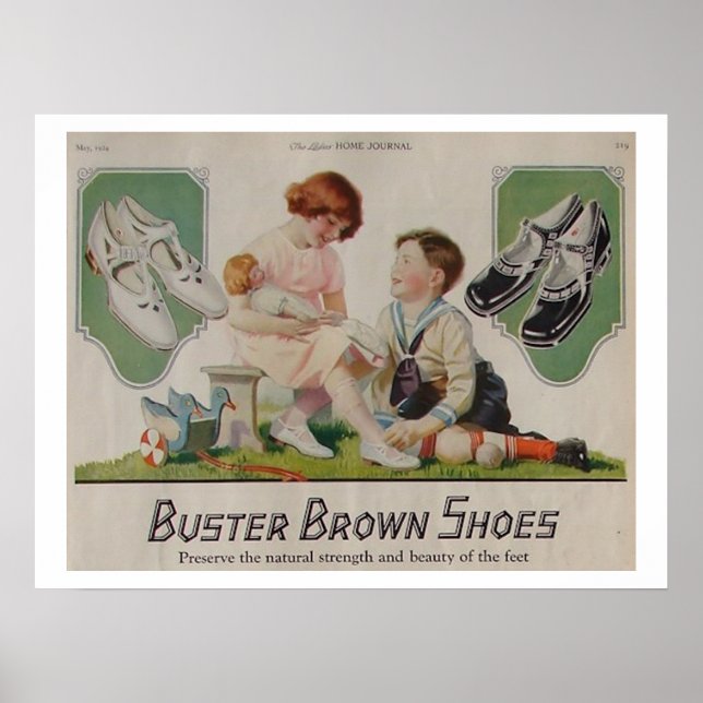 Poster Calçado de Buster Brown (Frente)