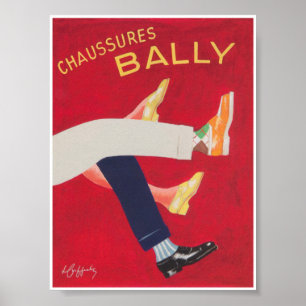 Poster Calçado de Fashion Vintage