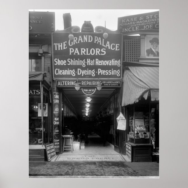 Pôster Calçado Shine Parlor, 1920 (Frente)