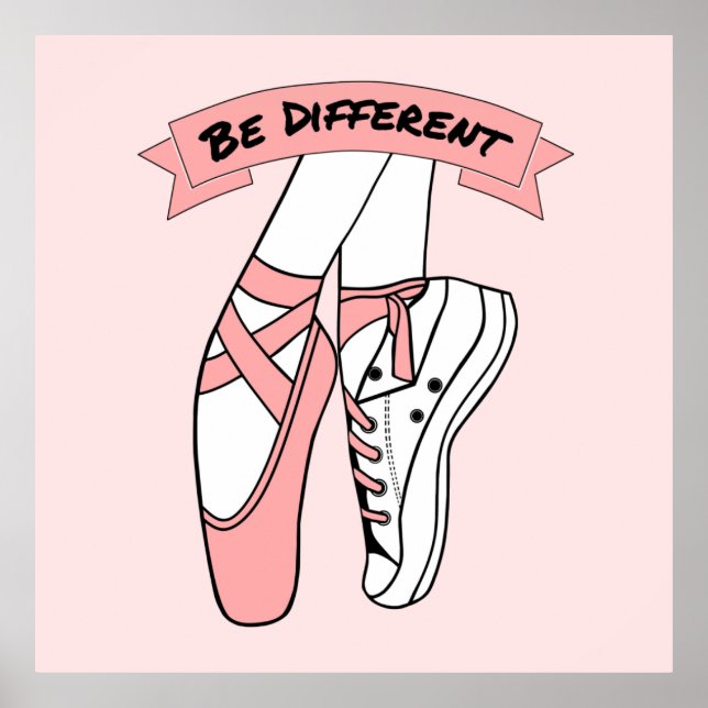 Poster Calçados cor-de-rosa (Frente)