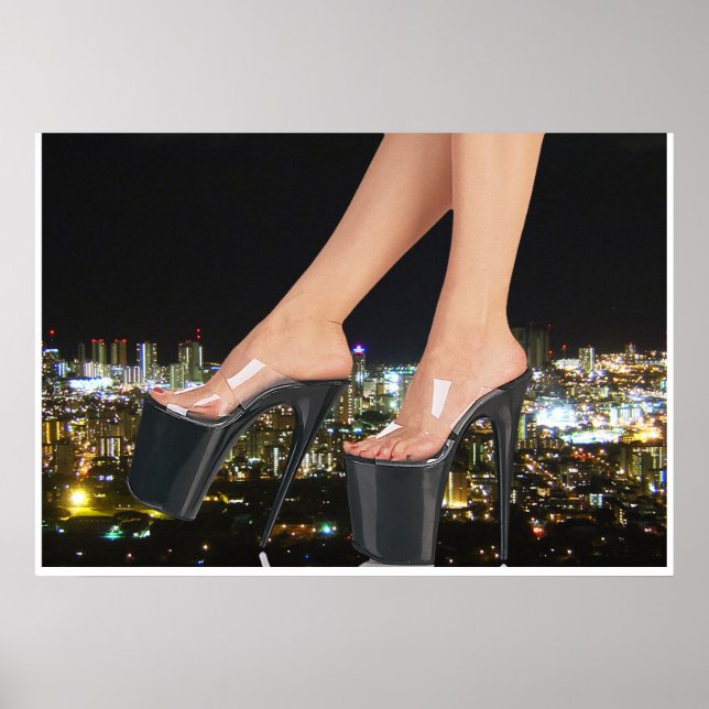 Pôster Calçados da cidade - Stiletto Art (Frente)