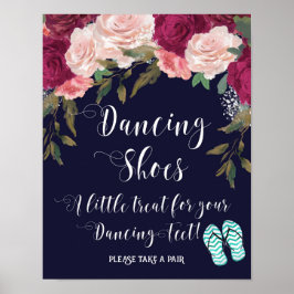 Pôster calçados dançantes assinam um pequeno trato para s