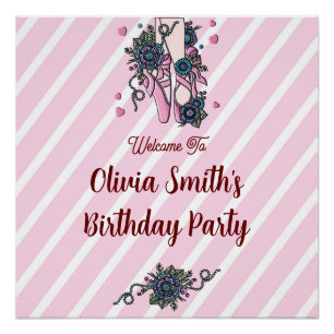 Pôster Calçados de Balé personalizados