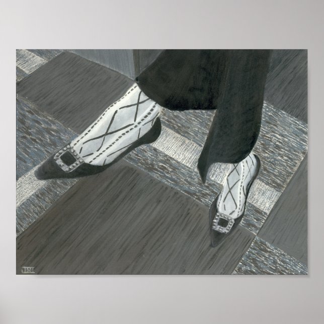 Pôster Calçados de entrevistas (Frente)