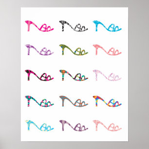 Pôster Calçados de padrão