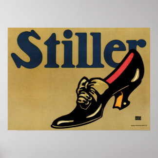 Poster CALÇADOS STILLER Deutsch Sachplakat Lucien Bernhar