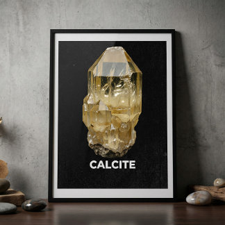 Poster Calcite Crystal Gemstone