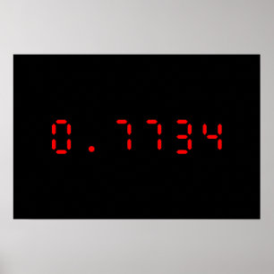 Poster Calculadora de LED Hello 0,7734