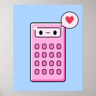Pôster Calculadora Love